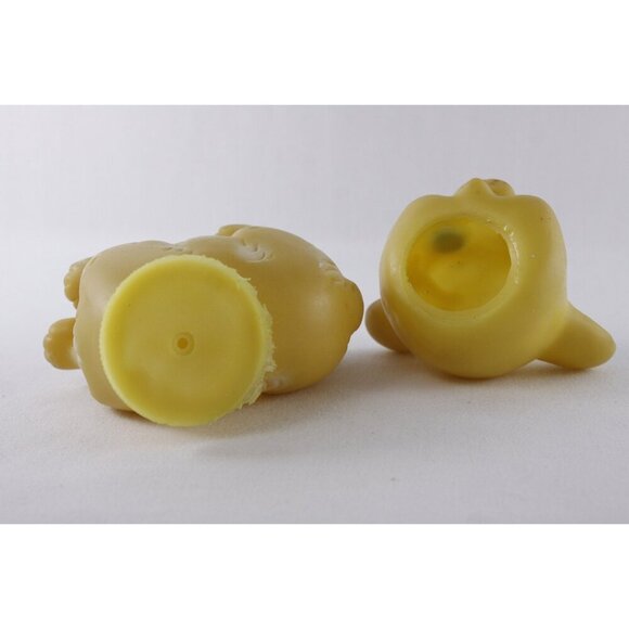 Vintage yellow rubber bear squeaky toy made in Taiwan old baby toy nursery decor - Picture 6 of 10